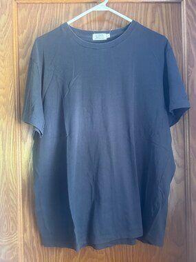 J.Crew Mens Dark Gray Crew Neck Broken-In T-Shirt Large